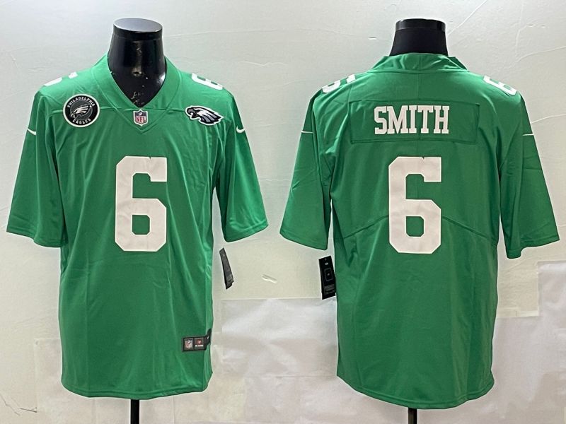 Men Philadelphia Eagles #6 Smith Green 2025 Nike Limited NFL Jersey style 6->philadelphia eagles->NFL Jersey